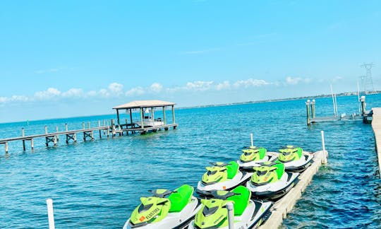 Fleet of 6 sea doo wave runners.