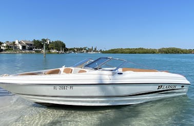 19ft Larson Bowrider Boat Rental in Sarasota, Florida