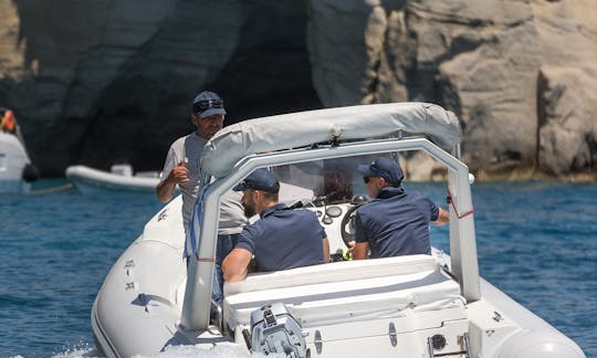 Lambro 6.40 m/210 CV/9 pax - Alquiler de RIB con patrón en Milos, Grecia