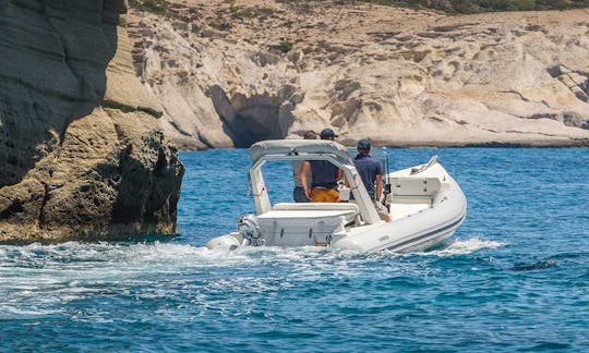 Lambro 6.40 m/175 CV/7 pax - Alquiler de RIB con patrón en Milos, Grecia