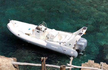 Zodiac Medline III 720 for 10 Person Available to Hire in Port de Sóller