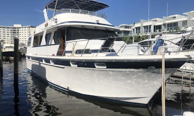 HUGE Classic 60’ Motoryacht In Downtown Delray Beach NO ADDED COSTS!