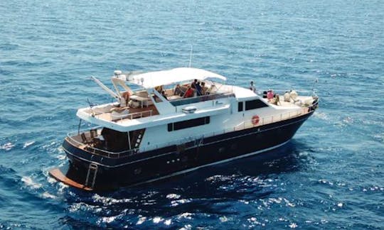 Sail the Saronic on-board Canados 75' Motor Yacht Charter