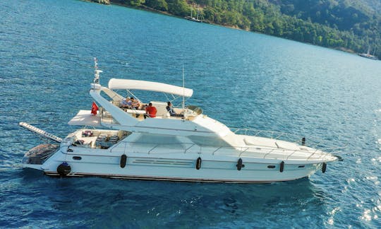 Spacious Princess 56 Motor Yacht Charter in Mugla, Turkey