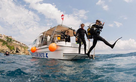 Diving Trips on a 33' CuddyCabin Boat in Heraklion, Greece for 16 Divers