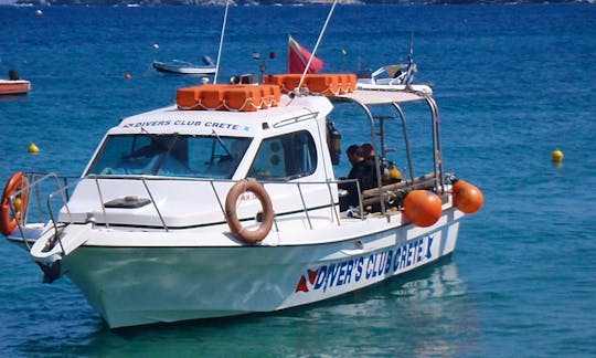 Diving Trips on a 33' CuddyCabin Boat in Heraklion, Greece for 16 Divers