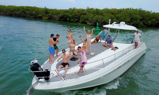 A Private Luxury Sea Ray 53ft up to 14 people in Ideal condition Cancun and Isla Mujeres