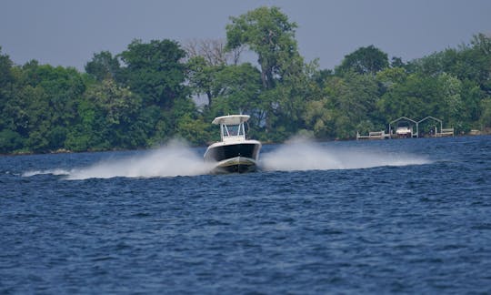Barco con consola central Robalo R220