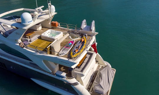 Azimut 88' Luxury Mega Yacht for Charter in Hong Kong