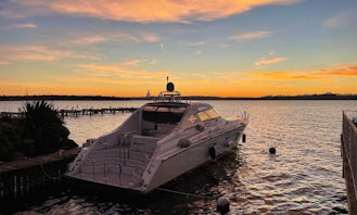 Fountain 65' sport yacht on Lake Washington