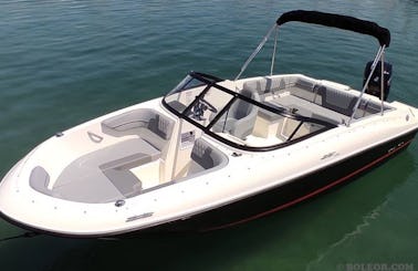 Rent this speedboat Q600 'Atlas' 115hp for 7 people in Palma, Spain