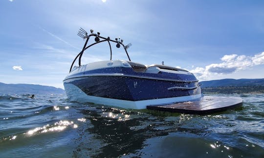 Sunscape Purple Bowrider Wake Boat for Amazing Day in Kelowna!