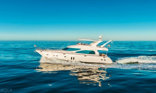 Captained 70' Yaretti Luxury Yacht available for charters in Marina Del Rey