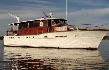 Best Party Yacht on the Potomac!  56' of Mahagony & Teak
