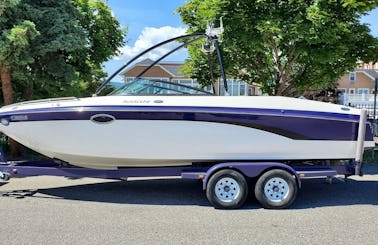 Sunscape Purple Bowrider Wake Boat for Amazing Day in Kelowna!