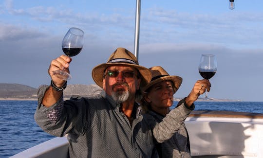 Croisière avec dégustation de vins au coucher du soleil, unique à San Jose del Cabo