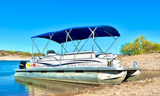 Suntracker 24ft Pontoon boat at Lake Pleasant!