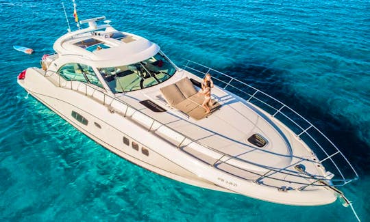 Seeray 55 Motor Yacht Rental in Ibiza with Concierge service 💎 Illes Balears