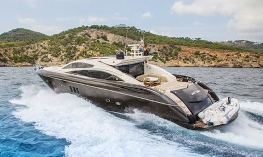 Luxury Sunseeker Predator 82 Power Mega Yacht Rental in Eivissa, Illes Balears