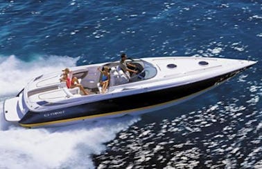 Rent the gorgeous 'Holy Grail' of Cobalt power yachts 2007 limited edition 343 with upgraded twin Yamaha 525HP Engines