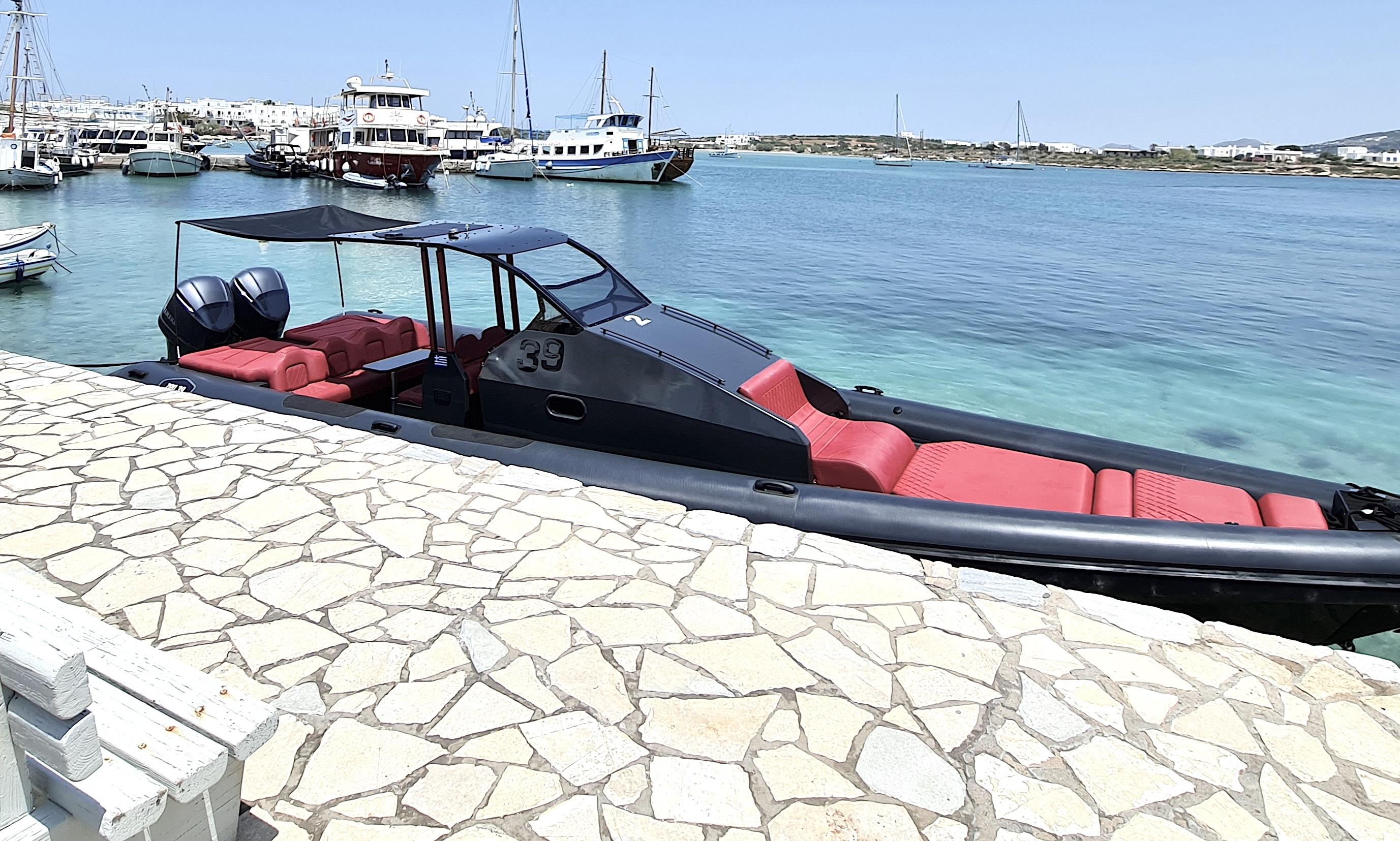 ZEN 39 Rigid Inflatable Boat available for charter in Athens 
