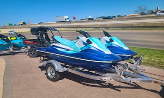 2 Yamaha Ex Limited Jet Skis for rent North Lewisville Lake area
