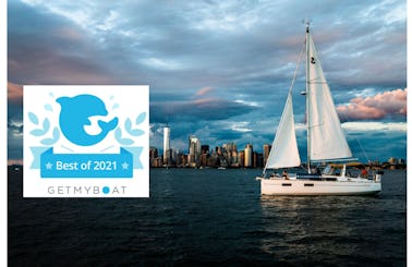 Sail NY Harbor's Newest Sailboat - voted "Best of 2021" by Getmyboat! Woman-owned with transparent pricing