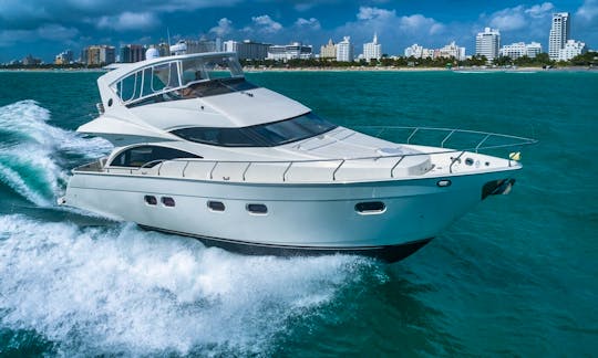 63' Marquis Power Mega Yacht Rental in Miami Beach, Florida!