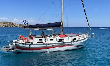 Bianchi & Cecchi 33' Party Sailboat Rental in Lindos, Greece
