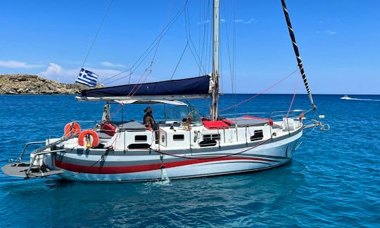 Bianchi & Cecchi 33' Party Sailboat Rental in Lindos, Greece