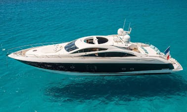 Aluguel de mega iates de luxo Sunseeker Predator de 82 pés em Eivissa, Illes Balears 💎