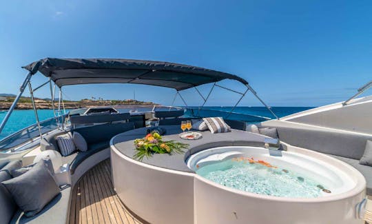 Astondoa 90 Power Mega Yacht Rental in Eivissa, Illes Balears