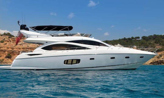 Alquiler de megayates Sunseeker Manhattan 70 Power en Eivissa, Illes Balears