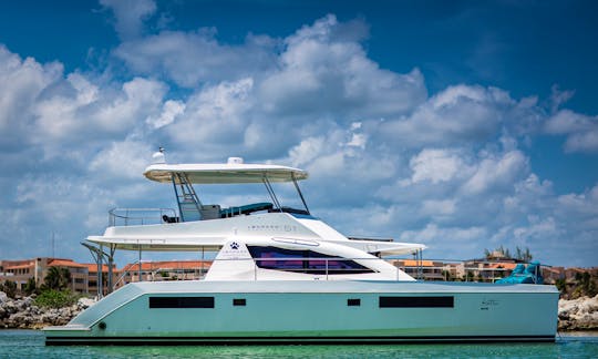 All Inclusive Luxury Catamaran-Yacht Leopard 51ft holds 30 people aboard! Best Vessel in Riviera Maya