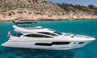 Sunseeker 80 Sport Power Mega Yacht Rental in Monaco