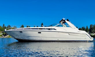 Beautiful and Spacious 43 foot Euro Express with Custom Sound System!
