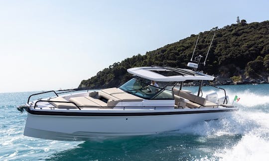 Axopar 37 ST “Benthos” Motor Yacht Rental in Eivissa, Illes Balears