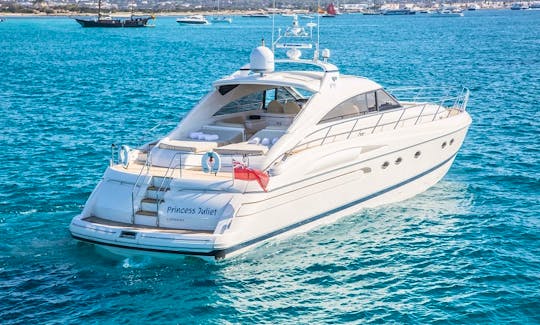 Princess v65 Princes Juliet Power Mega Yacht Rental in Eivissa, Illes Balears