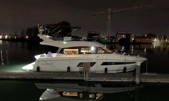 Halloween Party on French 45' Flybridge Yacht