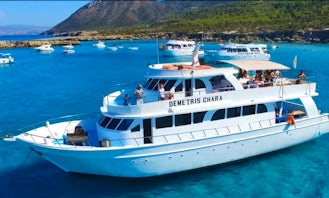 Private boat trips latchi blue lagoon with traditional bbq