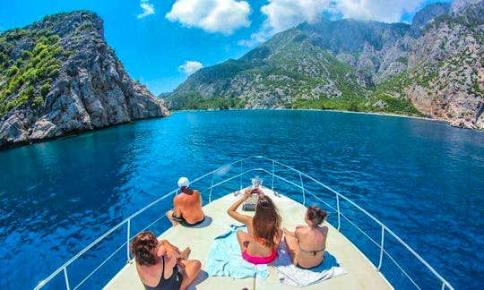 Azimut 54 Motor Yacht Charter | Discover the Natural Wonders of Antalya with Us