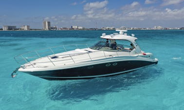 Alquiler de yate a motor Sea Ray Sundancer de 44 pies en Quintana Roo, México