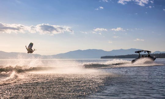 Lake Tahoe watersports w/ Captain and coach on 2020 Moomba Max wakesurf boat