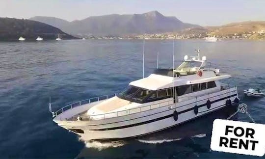 82ft Deluxe Power Mega Yacht Charter in Rodos, Greece