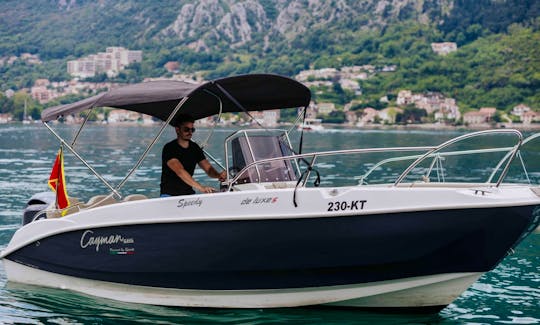 Speedy Cayman 585 De Lux Deck Boat Rental in Dobrota. Kotor