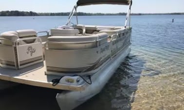 Full Day Rental | 22' Aqua Patio Pontoon Boat in Hyannis Harbor, Massachusetts - Cape Cod