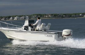 Full Day Rental | 21′ Outrage Boston Whaler with 200 Hp outboard motor in Hyannis Harbor, Massachusetts - Cape Cod