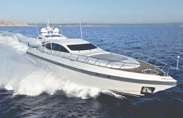 92ft La Mangusta  Mega Yacht Charter for rental with Concierge in Ibiza