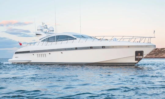 92ft La Mangusta  Mega Yacht Charter for rental with Concierge in Ibiza