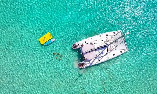 D Luxe Catamaran Fountine 50ft In Riviera Maya Rental up to 20 guests in Puerto Aventuras, Quintana Roo